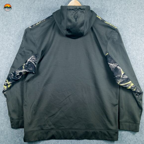 Huntworth Pullover Hoodie Green Long Sleeve Pockets Men's Size 2XL - Picture 2 of 16